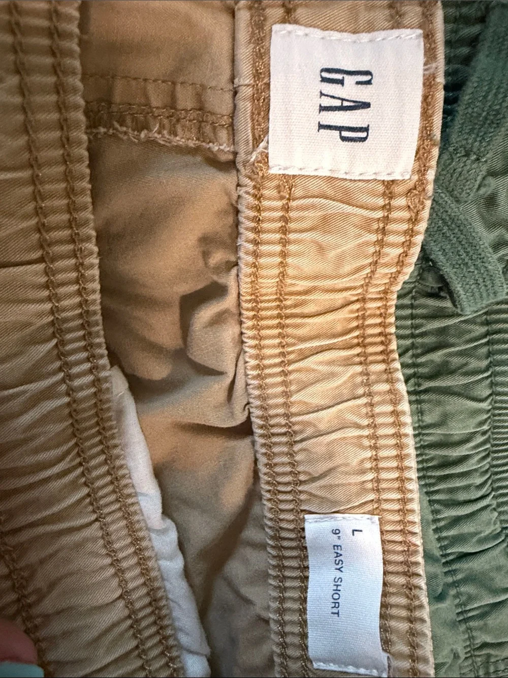GAP Men's Drawstring Cotton Shorts - Rust, Tan, Olive, Navy, Gray, Khaki